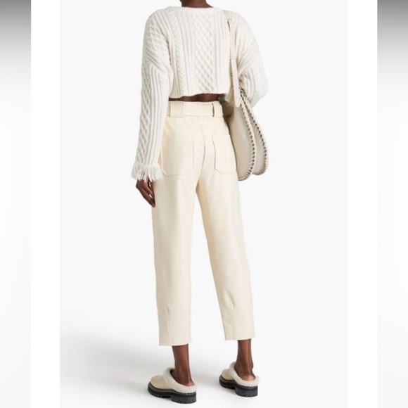 Veronica Beard Atala Cropped Tapered Pants - Picture 3 of 8